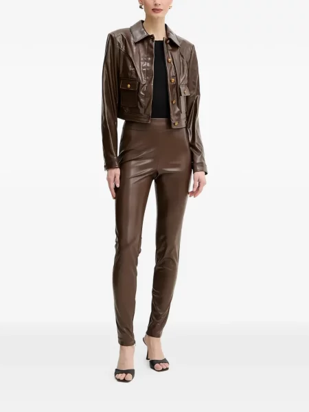 Pantaloni Guess maro