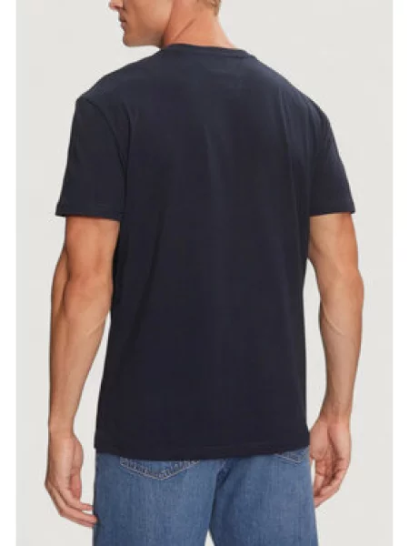 Casual majica Tommy Hilfiger Jeans z avtogramom modra