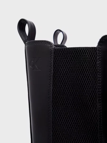 Кожаные ботинки челси Calvin Klein Jeans черные