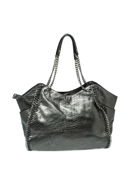 Geantă cu mânere cu lanț Michael Michael Kors cu imagine bej