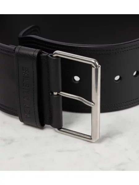 Curea Balenciaga din piele negru