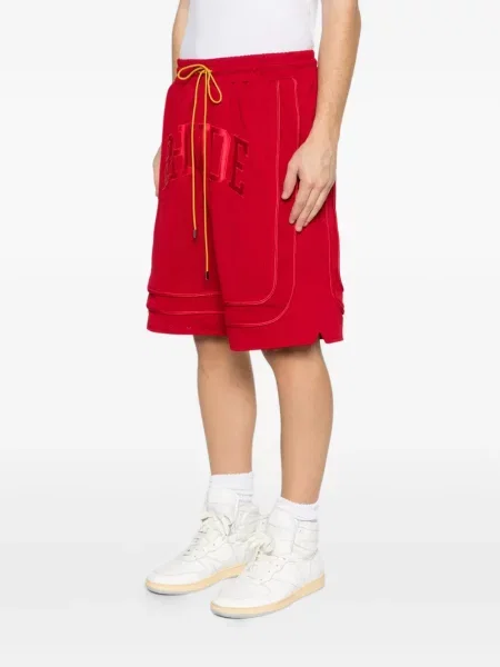 Kraťasy Rhude se síťovinou s autogramem červené