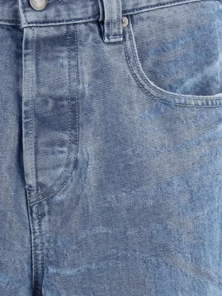 Blugi drepți Diesel albastru