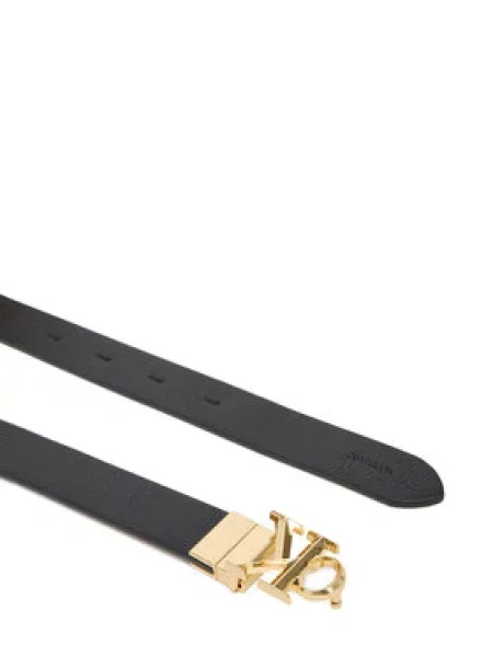 Calvin Klein pas Facet Ck Buckle Pebble Rev črna