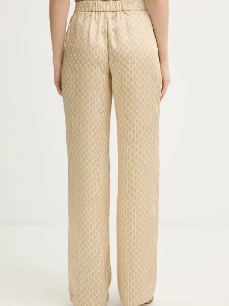 Брюки Marciano By Guess с высокой посадкой бежевые