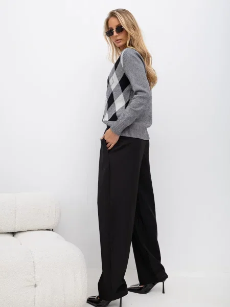 Hlače Italy Moda crna