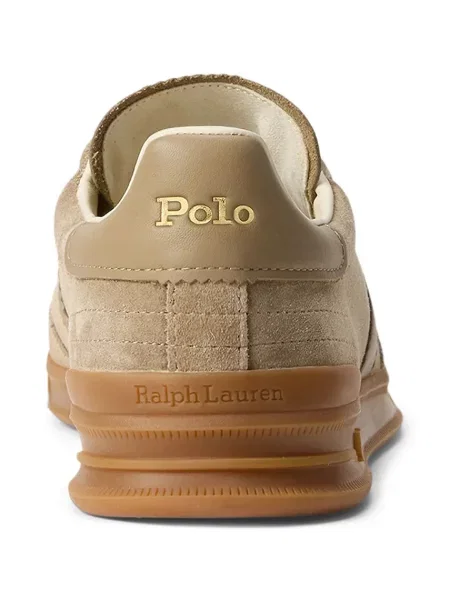 Замшевые кроссовки Polo Ralph Lauren бежевые