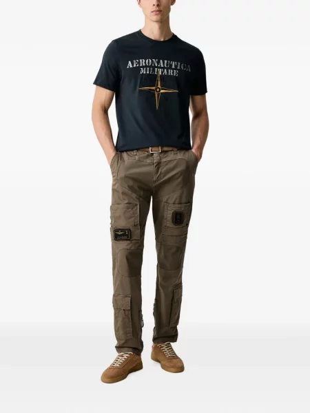 Pantaloni cargo Aeronautica Militare maro