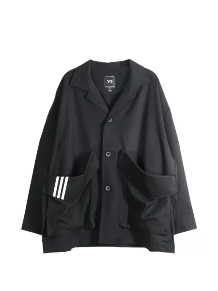 Palton Y-3 cu autograf negru