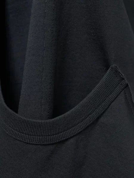 Top Ordinary Couture Code bez rękawów asymetryczny czarny