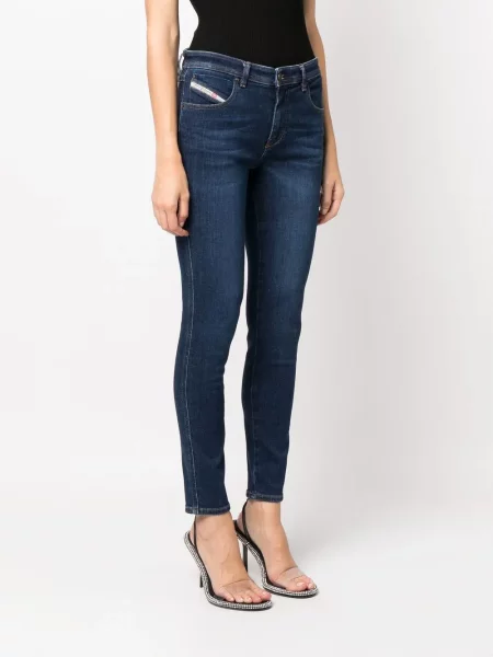 Skinny τζιν Diesel με ψηλή μέση μπλε