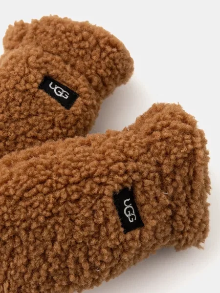 UGG mănuși fără degete pentru copii FLUFF MITTEN maro