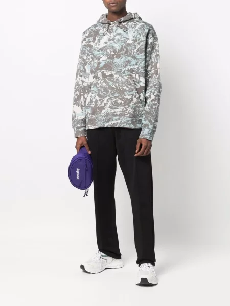 Szorty Nike polarowe do biegania w kamuflażu czarne