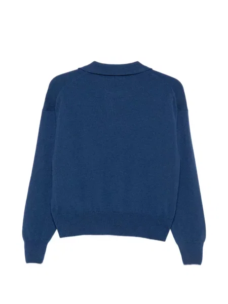 Με κολάρο polo Incentive! Cashmere κασμίρ μπλε