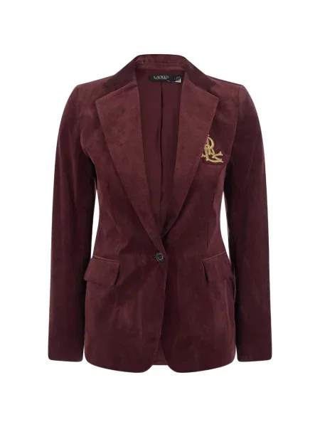 Sacou Lauren Ralph Lauren de catifea cord cu autograf roșu