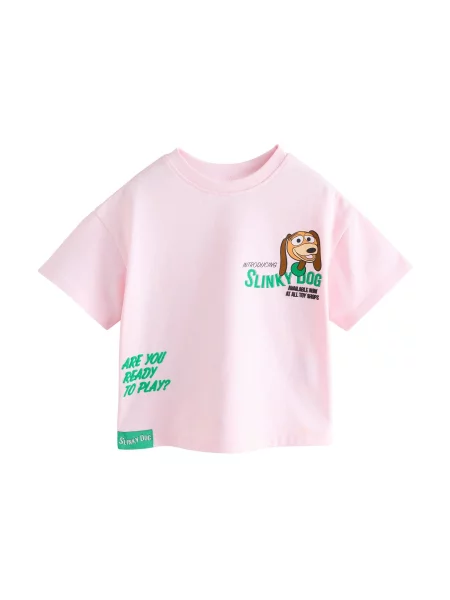 Next Tricou Toy Story Slinky Dog maro deschis / pin / roz verde