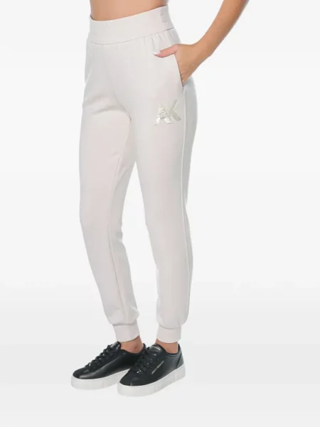 Pantaloni Armani Exchange cu paiete alergare