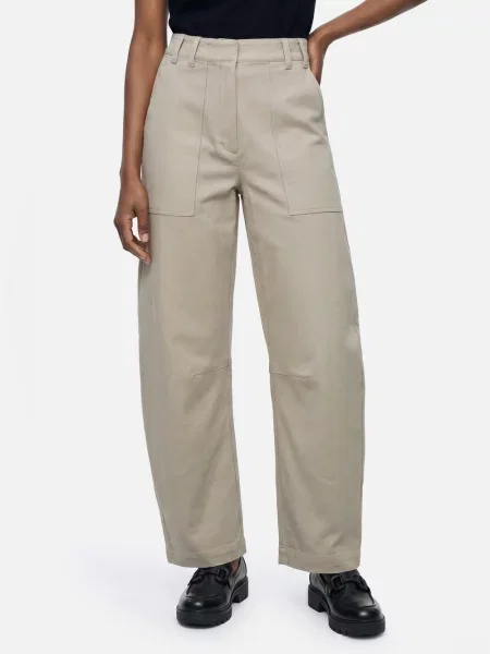 Marc O'Polo spodnie z tkaniny typu barrel twill Kobiety 34 beżowy