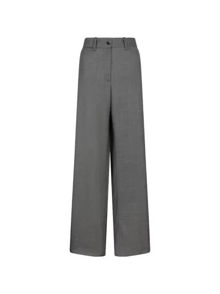 Pantaloni Nine In The Morning cu picior lat gri