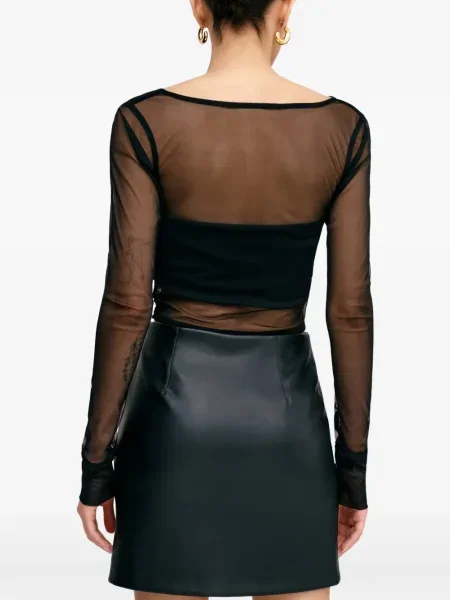 Fusta mini Marcella scurtă negru
