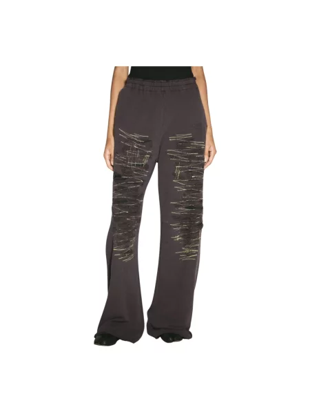 Spodnie dresowe Mm6 Maison Margiela fioletowe