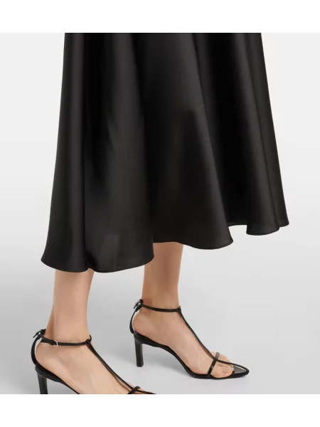 Rochie midi Simkhai din satin până la genunchi de costum negru