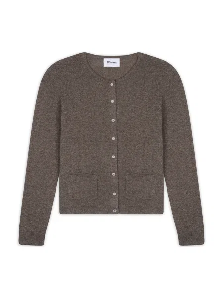 JUST CASHMERE Geacă tricotată Katharine taupe gri