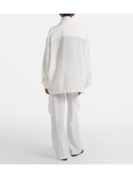 Pantaloni cargo The Frankie Shop alb