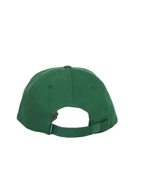 Șapcă Lacoste din țesătură twill verde