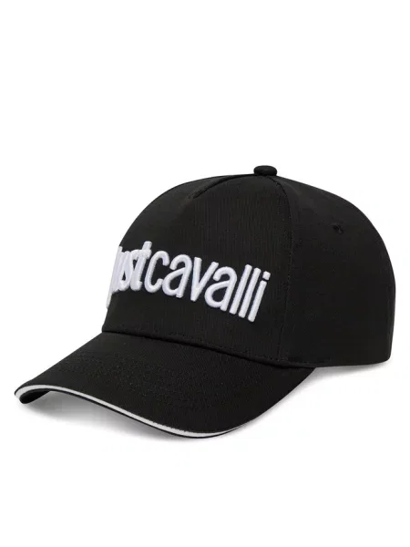 Czapka z daszkiem Just Cavalli czarna