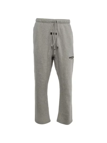 Pantaloni Fear Of God cu aplicații alergare gri