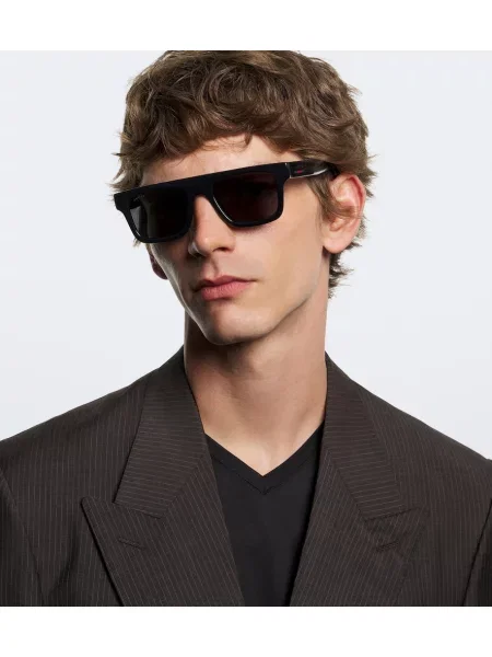 Ochelari de soare Gucci fără toc negru