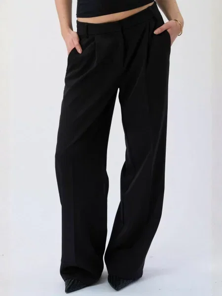 TEESHOPPEN Pantaloni Mila negru