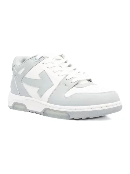 Sneakersy Off-white skórzane biznesowe białe