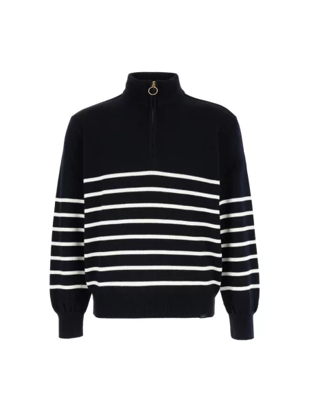 Sweter z golfem Paul & Shark wełniany niebieski