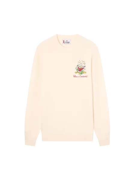 Sweter Mc2 Saint Barth beżowy
