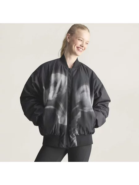 Jachetă adidas x Stella McCartney Sw Bomb P Black/ White XS negru