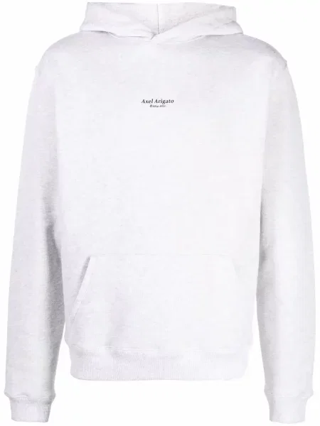 Hanorac cu glugă Axel Arigato cu imagine gri