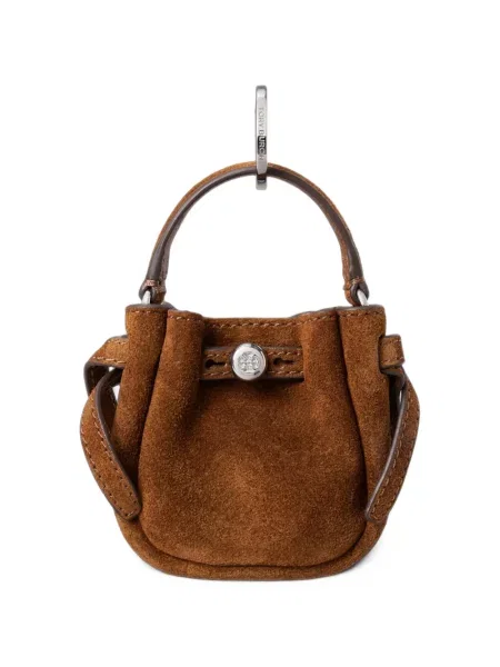 Велурена висулка Tory Burch кафяво