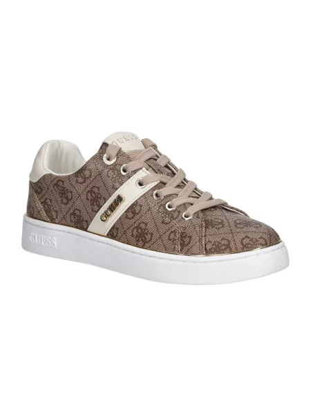 Sneakersy Guess z logo beżowe