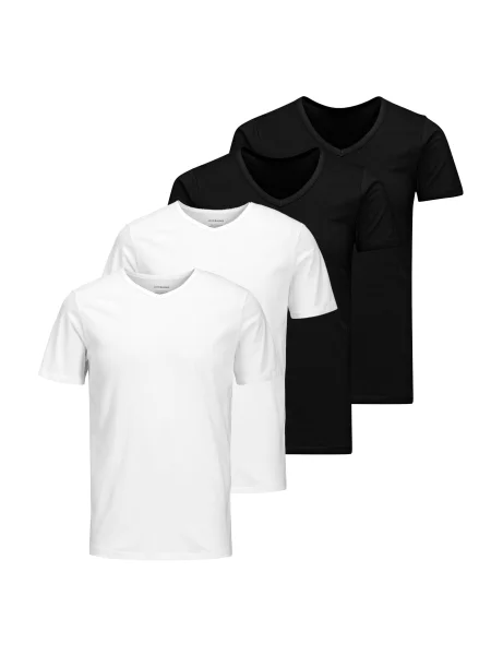 JACK & JONES Póló fekete fehér