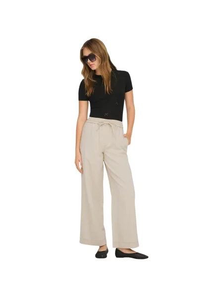 Pantaloni Only alb