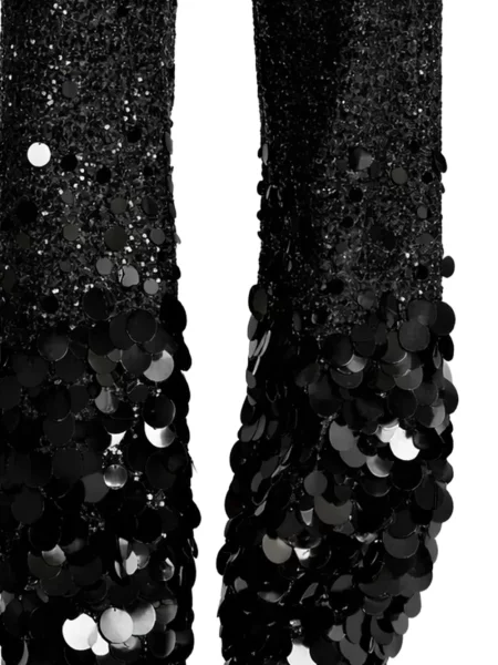 Pantaloni Darkpark cu paiete negru