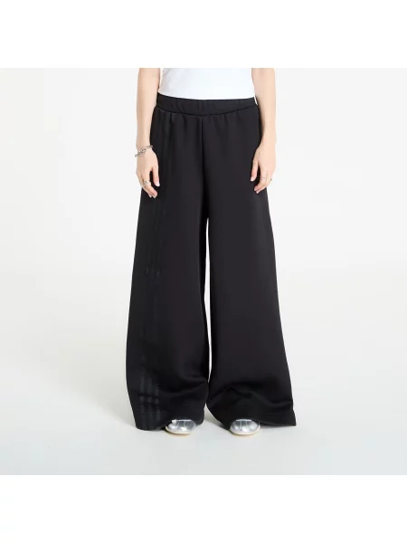 Смугасті широкі штани Adidas Originals чорні