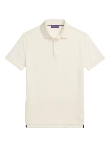 Tricou polo Ralph Lauren Purple Label alb