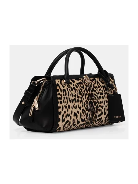 Torebka crossbody Guess skórzana beżowa