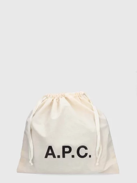 A.P.C. Кожена чанта sac sarah shoulder кафяво