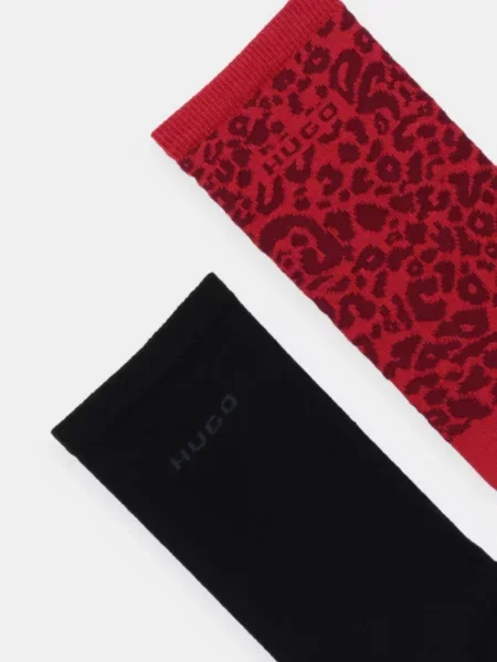 HUGO ponožky 2P RS LEO LOGO CC W červené