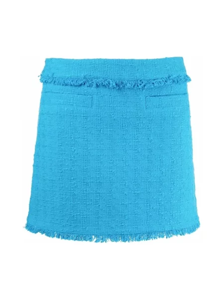 Dzianinowa spódnica mini Proenza Schouler niebieska