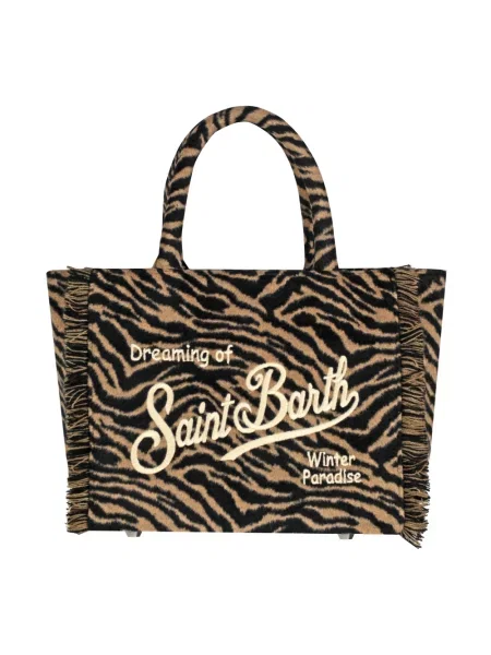 Shopperka Mc2 Saint Barth filcowa brązowa